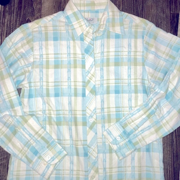 4/$20 Haband! NWOT Plaid flannel shirt - Picture 3 of 7